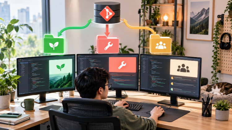 Git Worktree: Làm việc với nhiều nhánh cùng lúc