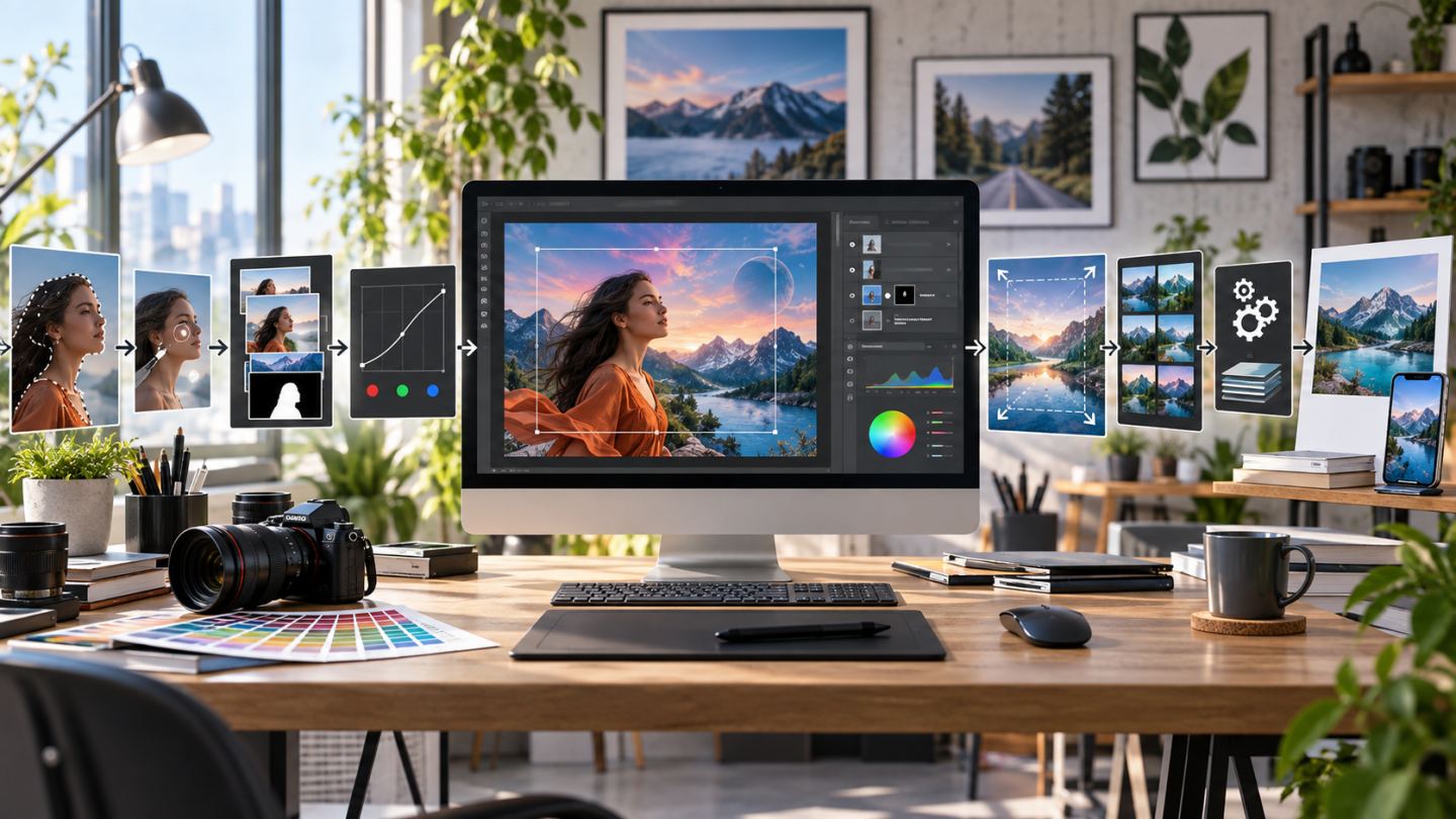 Photoshop Learning Roadmap: 30 Lessons from Beginner to Advanced